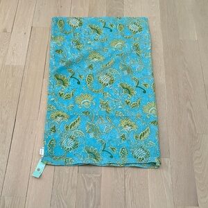 Floral Blue and Green sarong